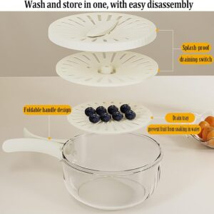 Multi-Functional Vegetable & Fruit Cleaning Basket | Folding Drainage & Storage Box