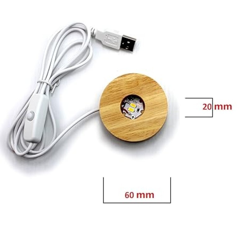 1 Pc USB LED Galaxy Crystal Ball Lamp | 3D Planet Moon Night Light | Bedroom & Party Home Decor | Kids Birthday Gift (