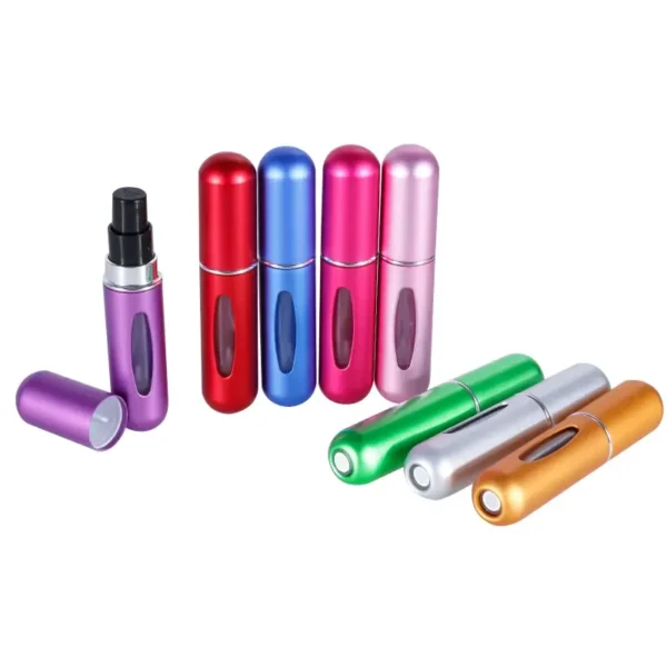 Refillable perfume atomizer for travel and daily fragrance use
