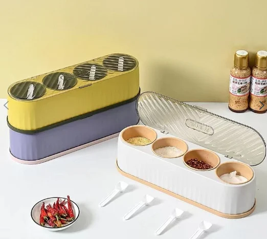 Wonder 4 Grid Masala Box with Spoon - photo 5