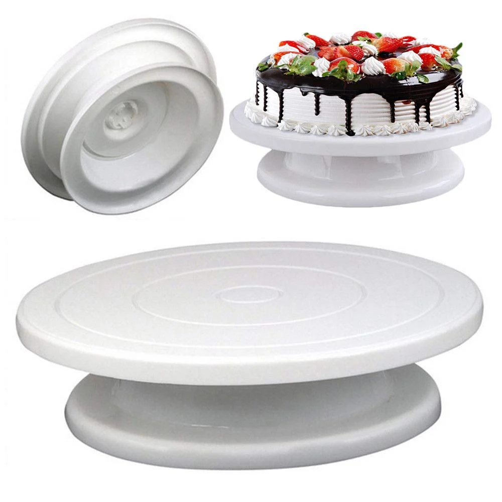 Cake Turntable Decorating Stand – 28cm Rotating Cake Stand
