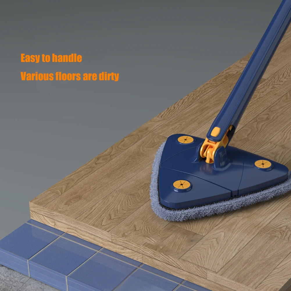 Extendable Triangle Mop – 360° Twist Squeeze Mop for Windows, Corners & Ceiling - photo 4