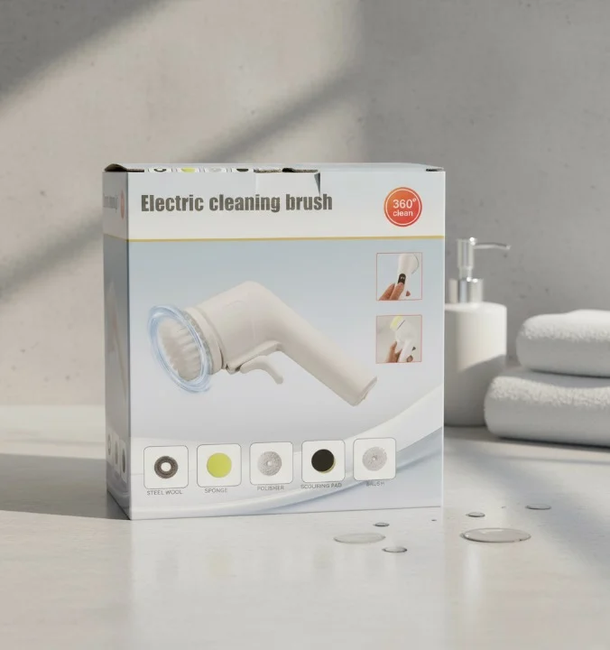 Electric Cleaning Brush with Multiple Attachments – 360 Rotating Scrubber – photo 3
