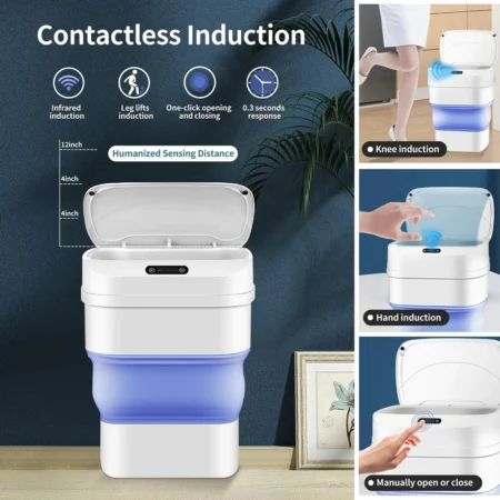 Automatic Sensor Dustbin – Touchless Battery Operated Trash Can