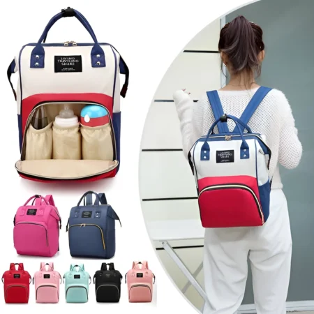 Large Mummy Diaper Backpack – Multi-Pocket Baby Care Bag