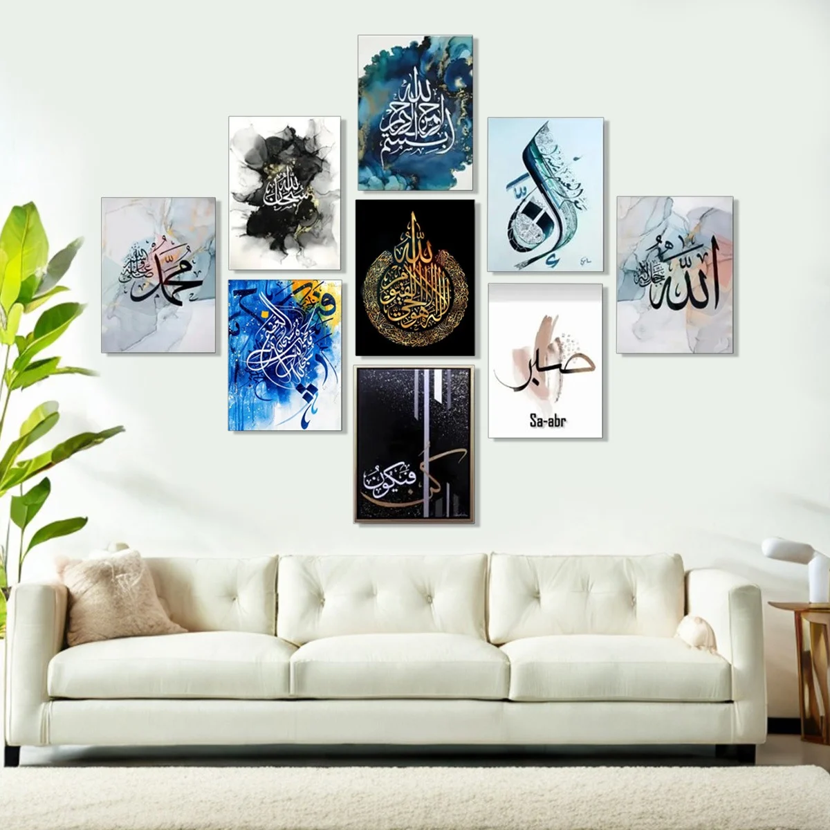 Set of 9 Premium Wall Art Photo Tiles – Modern Home Decor