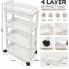 4-Layer Multipurpose Storage Trolley with Wheels - photo 1