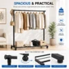 Heavy Duty Single Rod Clothes Hanger - 46 Kg Capacity - photo 1