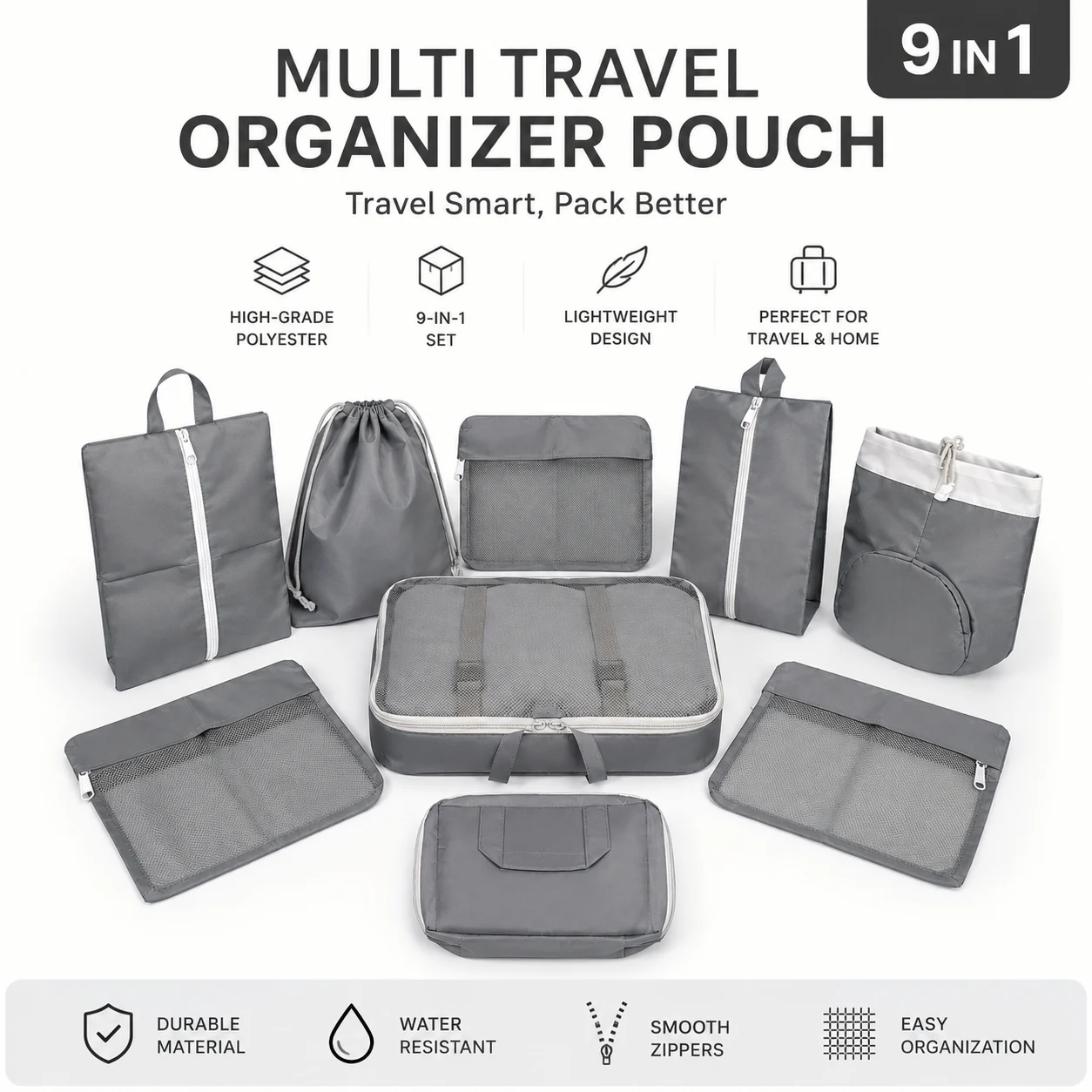 9-in-1 Complete Travel Organizer Set – photo 2