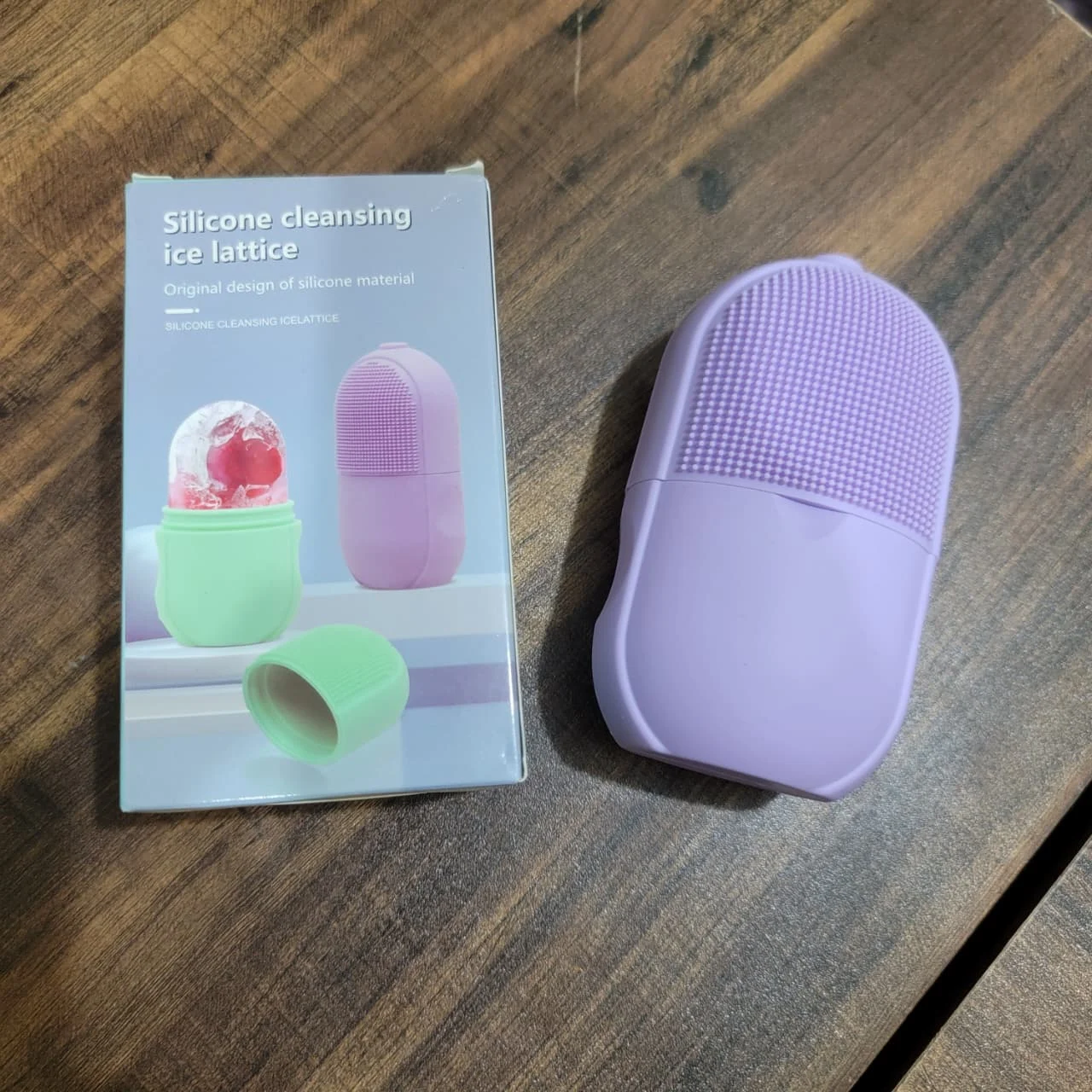 Silicone Ice Lattice Facial Tool – Ice Roller Mould & Cleansing Brush - photo 5