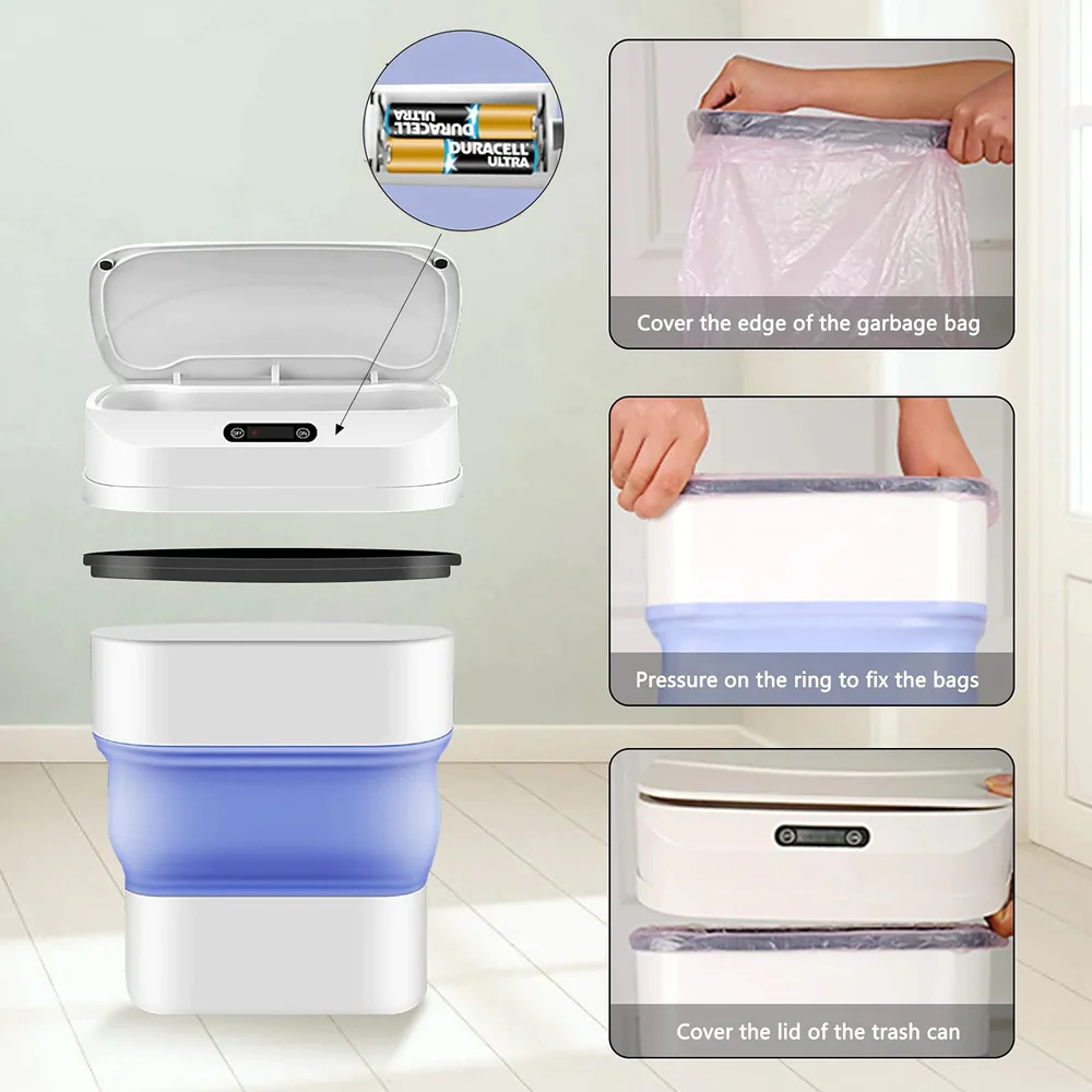 Automatic Sensor Dustbin – Touchless Battery Operated Trash Can – photo 4