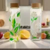 Heavy Borosilicate Color Changing Glass Water Bottle - photo 1