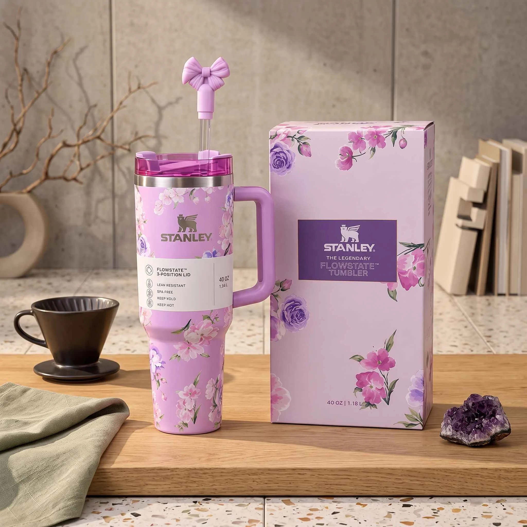 Stanley 40oz (1200ml) Stainless Steel Tumbler - Lavender - photo 2