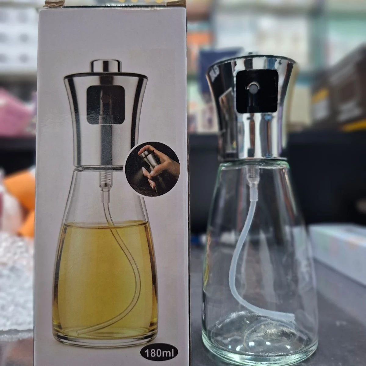 Stainless Steel Oil Sprayer Bottle – 180ml Kitchen Spray – photo 4