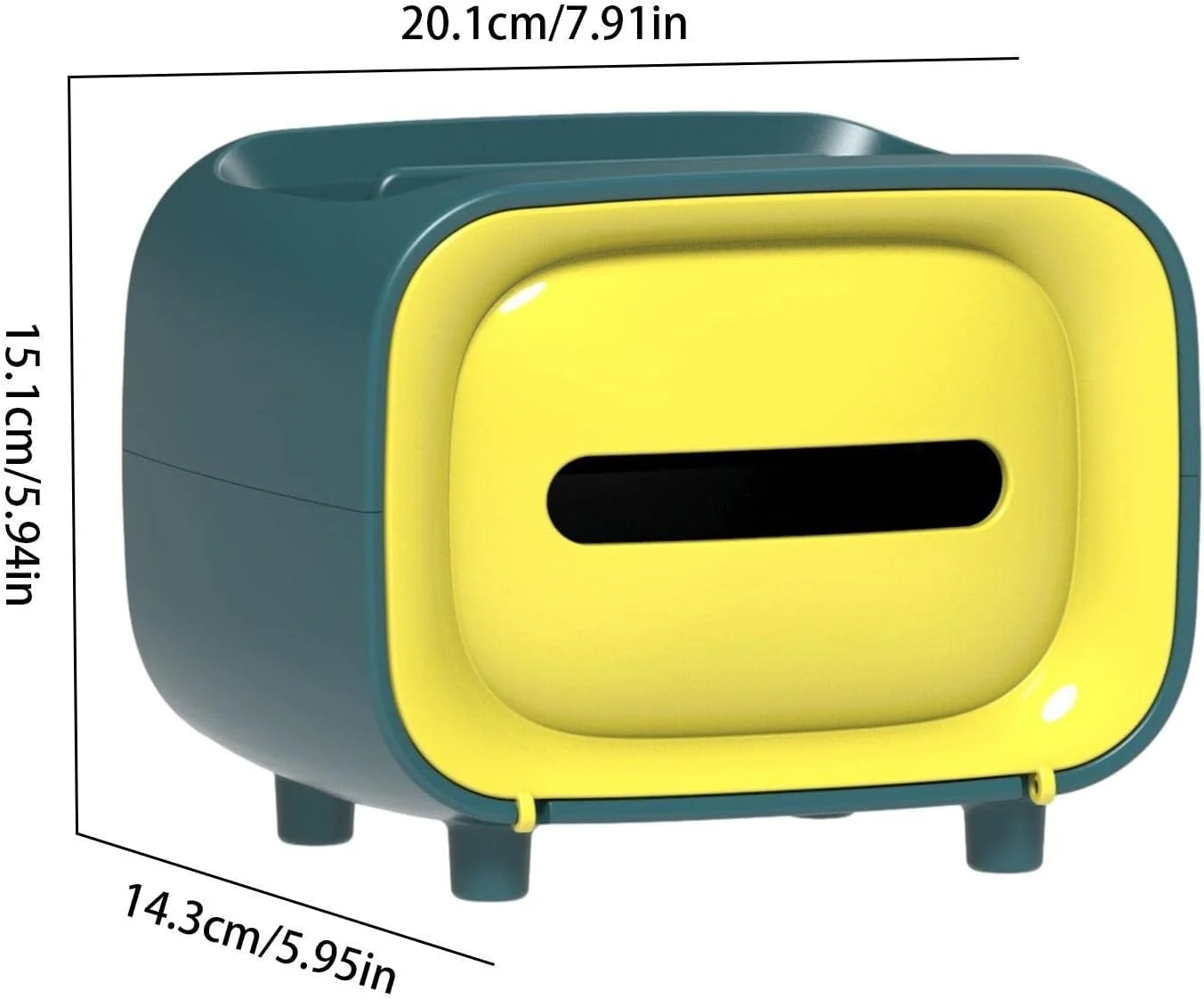 Retro TV Shaped Tissue Box and Stationery Organizer – photo 2