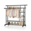 Heavy Duty Double Rod Clothes Hanger - 88 Kg Capacity - photo 1