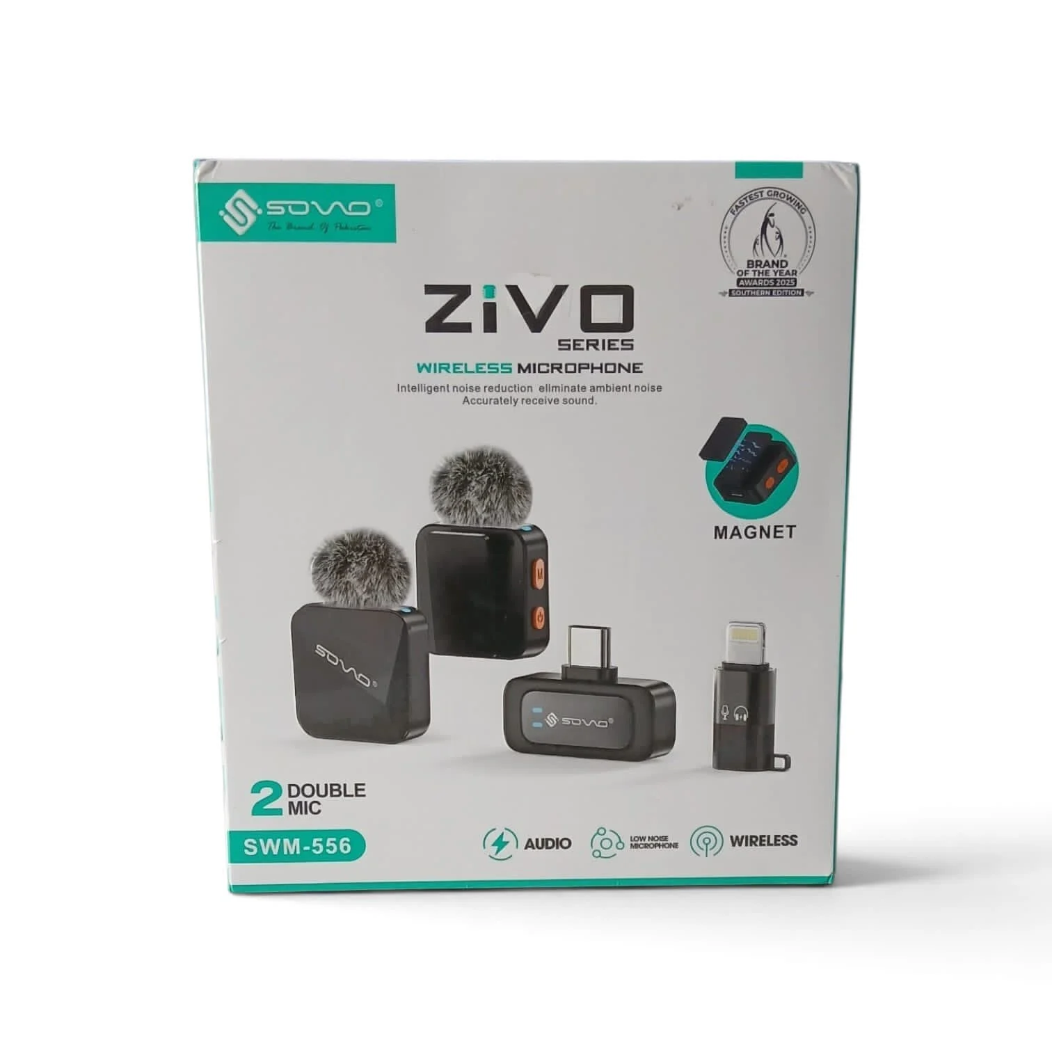 SOVO ZIVO SWM-556 Dual Wireless Microphone – 2 Mic Recording System - photo 3