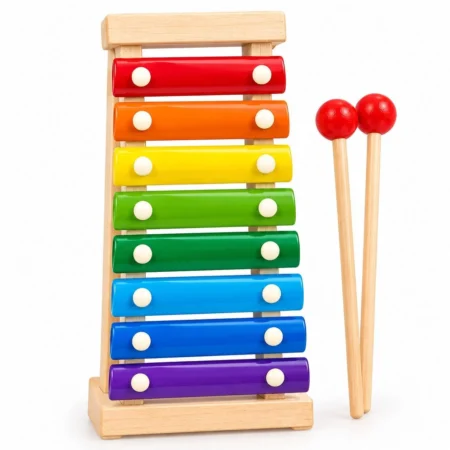 Wooden Xylophone for Kids – 8-Note Musical Toy with Mallets