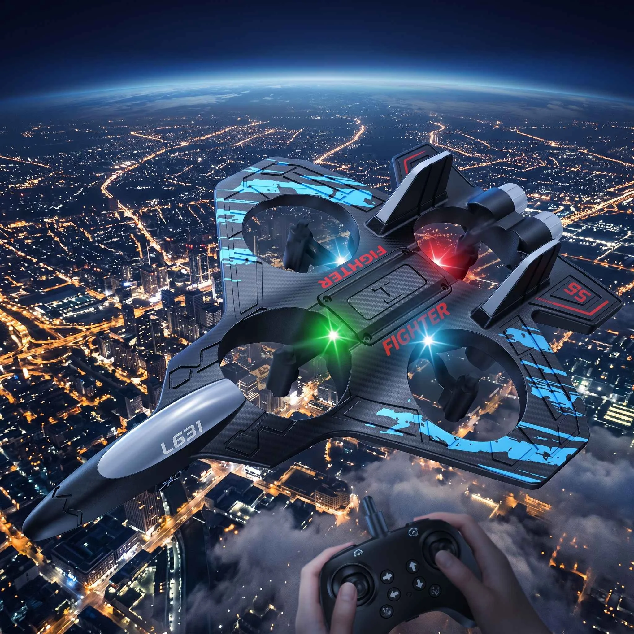 2.4GHz RC Fighter Jet – Remote Control Plane for Kids - photo 3