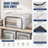 Foldable Cloth Storage Box with Metal Frame – photo 1