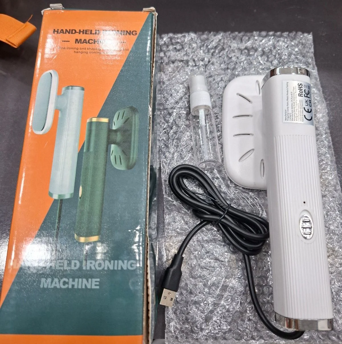 Portable Handheld Garment Steamer – Mini Iron with Spray Bottle – photo 5