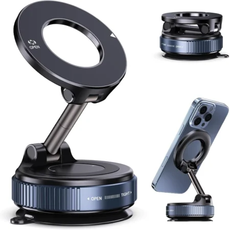 K007 Magnetic Phone Holder – 360° for Car Dashboard & Desk
