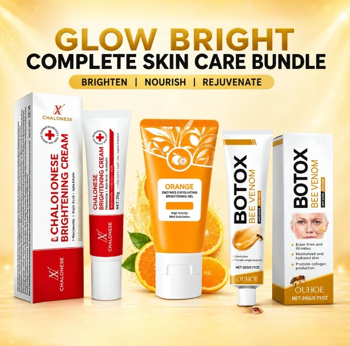 3-in-1 Glow Bright Skin Care Bundle – Facial Beauty Set