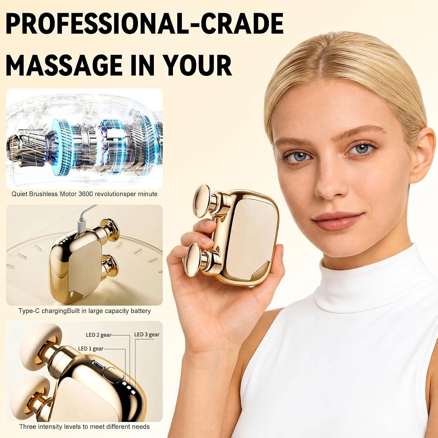 Dual-Head Flossing Gun – Handheld Massage Gun – photo 5