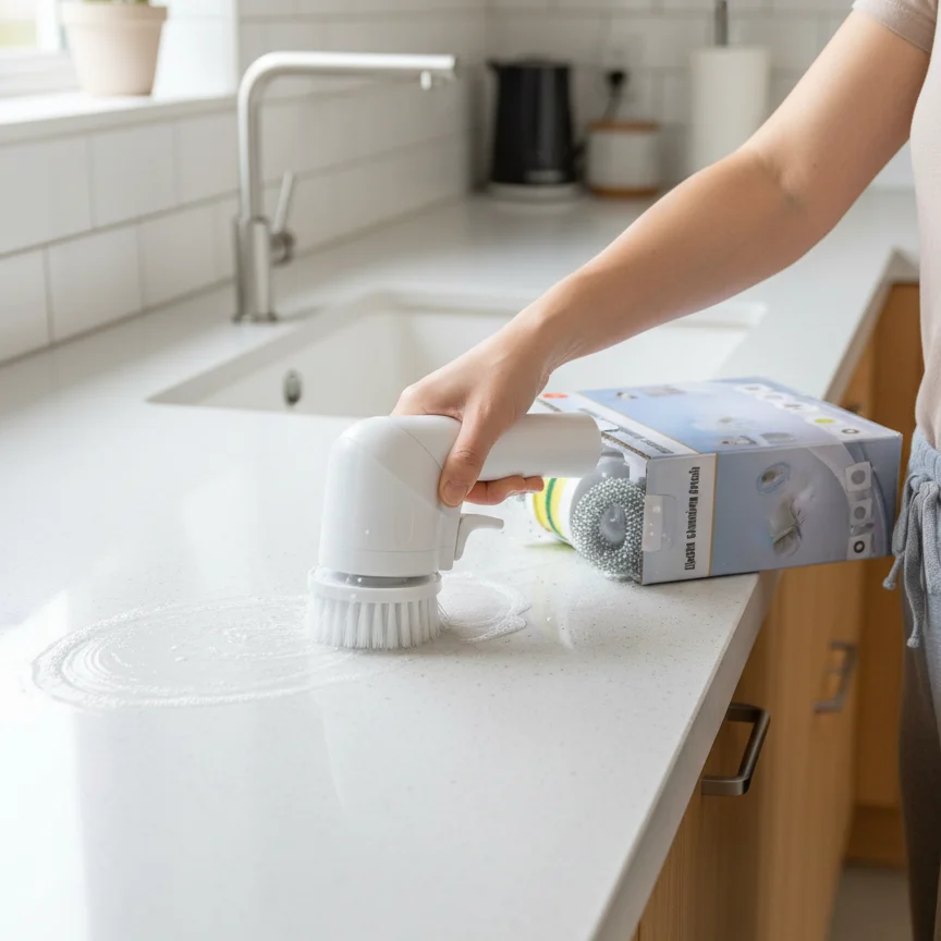 Electric Cleaning Brush with Multiple Attachments – 360 Rotating Scrubber – photo 4