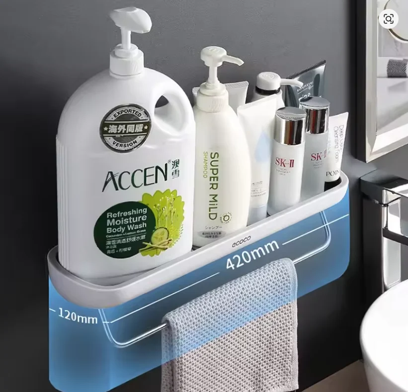 ECOCO Bathroom Shelf Storage Organizer with Soap Dish – photo 4