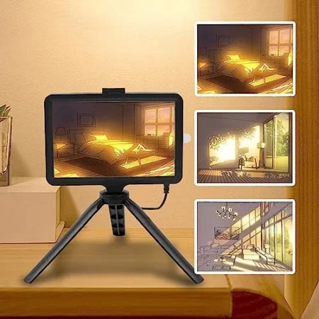 Glowing LED Art Photo Frame – Desktop Decorative Night Light