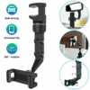 Rearview Mirror Car Phone Holder – 360° Rotating Clip Mount