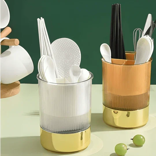 Spoon Rack with Golden Line – Rectangular Cutlery Holder – photo 2