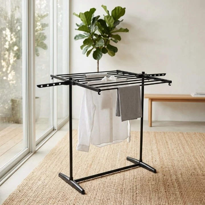 Folding Cloth Drying Stand – Multi-Tier Laundry Rack