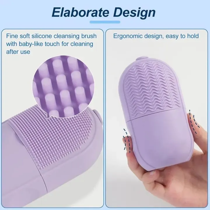 Silicone Ice Lattice Facial Tool – Ice Roller Mould & Cleansing Brush - photo 3