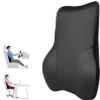 Memory Foam Lumbar Pillow for Car Seat – Large Back Support Cushion