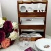 3-Tier Wooden Cutlery Stand – Spoon & Kitchen Organizer 15 Inch