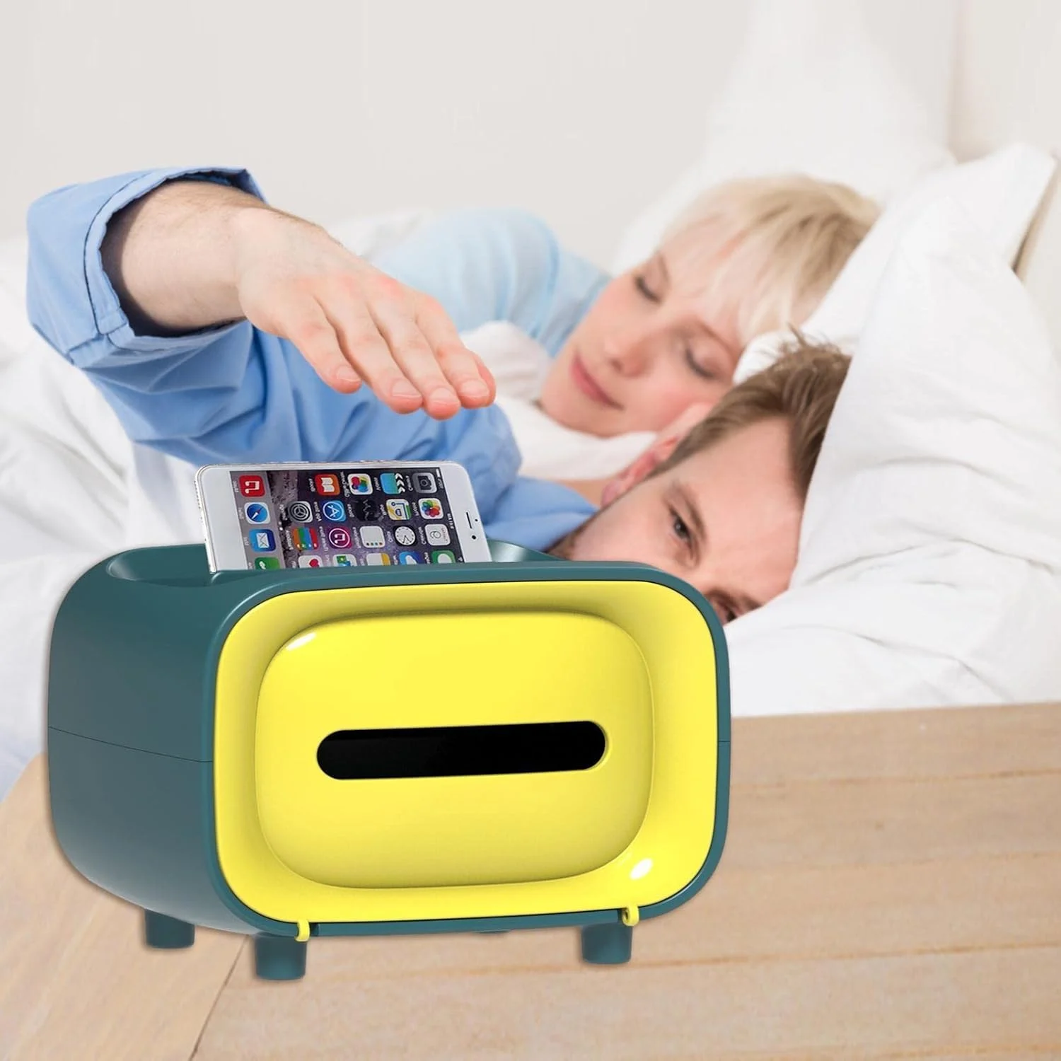 Retro TV Shaped Tissue Box and Stationery Organizer – photo 3