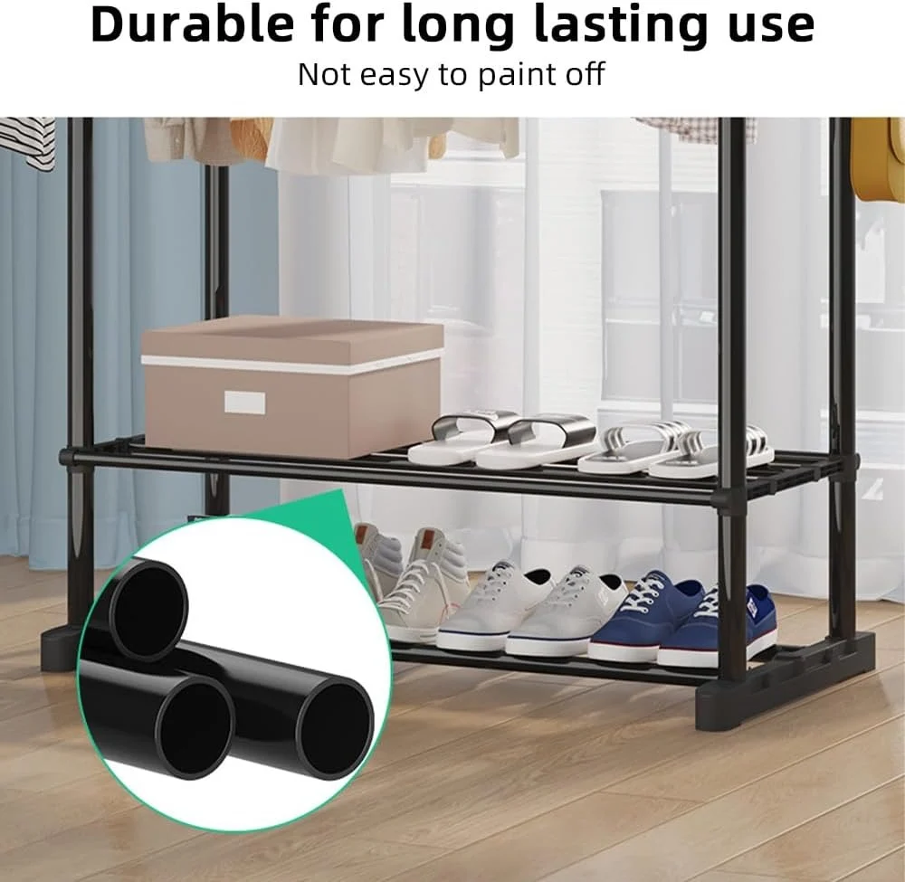 Double-Pole Garment Rack & Clothes Hanger, High Quality - photo 2