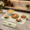 Heated Food Warming Tray – Leather Finish Warmer Board