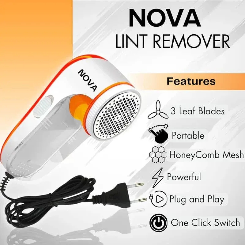 Nova Electric Lint Remover – Rotary Blade Fabric Shaver for Wool - photo 4