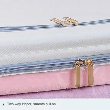 Cloth Storage Box with Satin Handle & Two-Way Zipper - photo 1