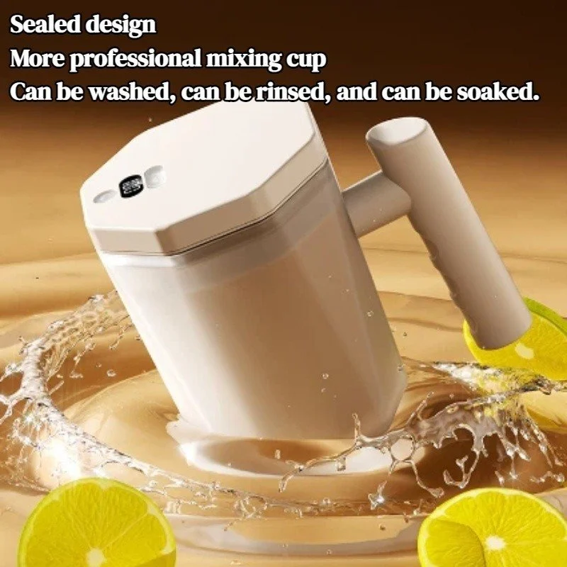 Automatic Coffee Mixing Mug – Self Stirring Cup with Digital Display – photo 3