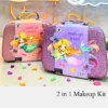 2-in-1 Kids Makeup Bag – Girls Pretend Play Makeup Set