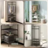 Multifunctional Corner Coat Rack – Nail-Free Installation
