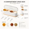 Wonder 4 Grid Masala Box with Spoon - photo 1