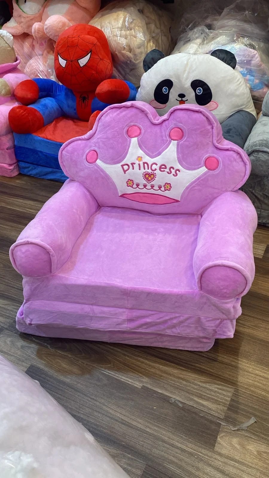Kids Princess Foldable Sofa Chair – Soft Cartoon Seat for Children - photo 4
