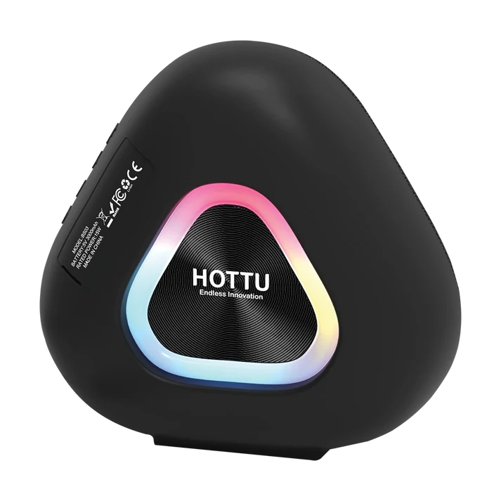 HOTTU BS03 Portable Bluetooth Speaker – RGB Lights, IPX6 Waterproof - photo 2