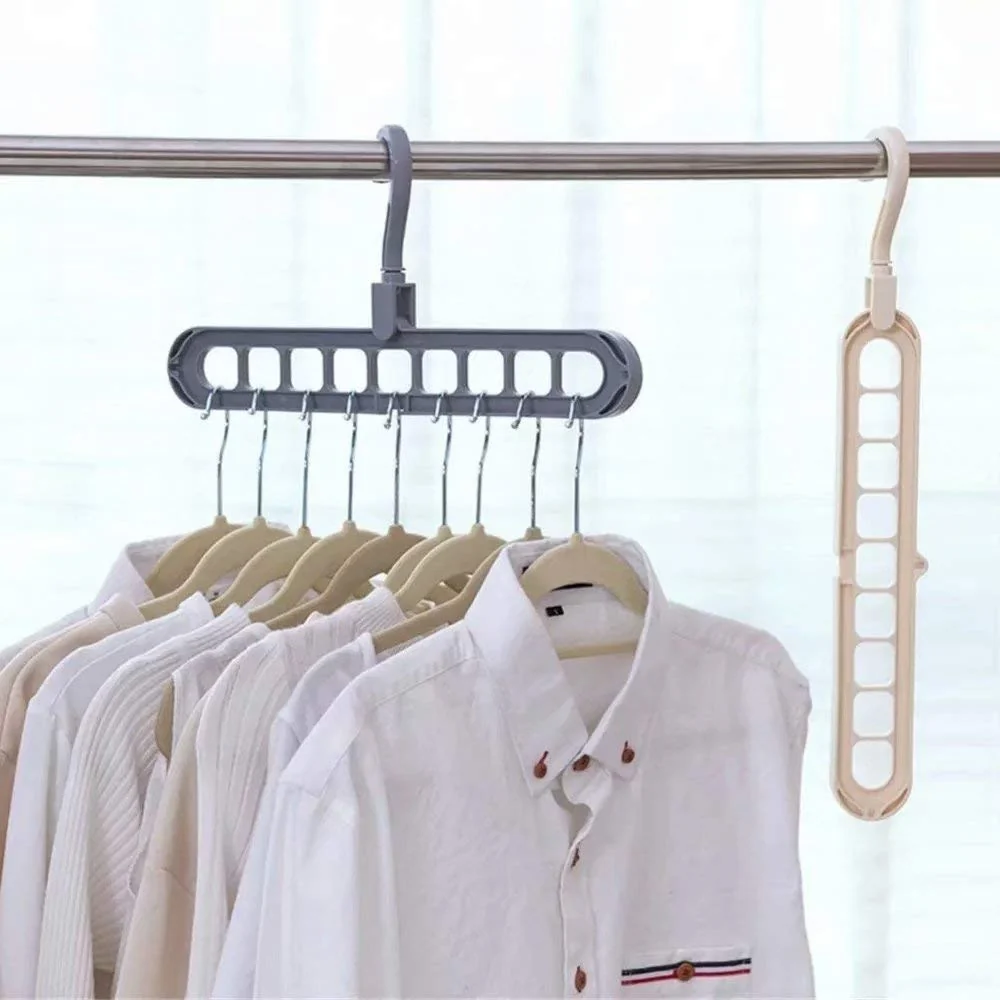 9-Hole Space Saving Magic Hanger – Closet Organizer (Pack of 1, 3 or 5) - photo 3