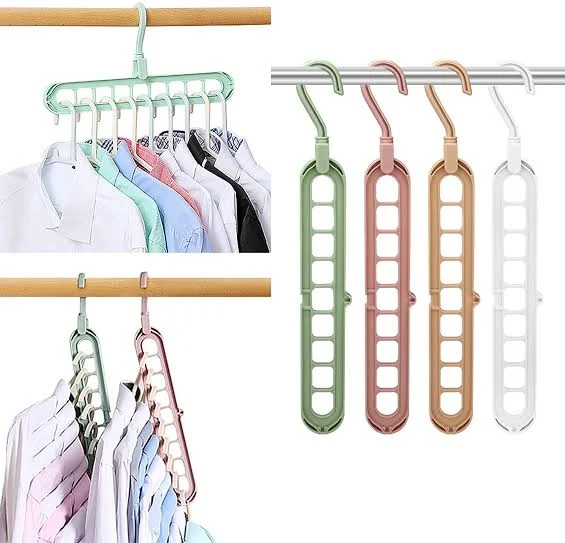 9-Hole Space Saving Magic Hanger – Closet Organizer (Pack of 1, 3 or 5) - photo 2